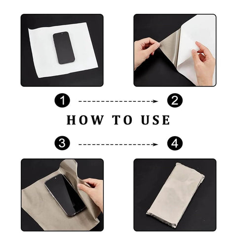 Step-by-step use of the Faraday Shield Fabric with Copper Nickel Polyester for RFID and WiFi Blocker EMF Protection Material.