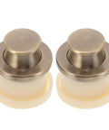 Vintage Metal Spring Loaded Push To Open Cabinet Knobs No Visible Screws Invisible Mount Round Wardrobe Handles