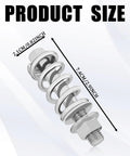 2 Pack M10x1.25 Exhaust Manifold Bolts With Springs Muffler Repair Kit Universal Fit For Most Cars Reduces Vibration And Gasket Leaks Heavy Duty Exhaust Flange Bolts For Automotive Repair showing product size dimensions.