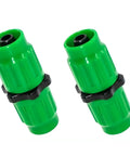 Quick Fix Telescopic Hose Repair Kit For Expandable Garden Water Lines Heavy Duty Abs Plastic Dual Channel Connectors, two fittings