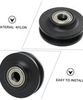 Premium Barn Door Hanging Pulley Wheel Kit With Bearing For Smooth Sliding Doors Low Noise Operation Thick Durable Wheel