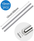 Durable 10mm 304 Stainless Steel Round Rods 12 Inch 305mm Solid Metal Rods for DIY Crafts Metalworking and Industrial Projects Corrosion Resistant 2 Pack