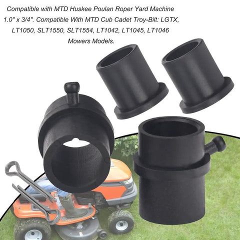 Flange Wheel Bushing Bearing Kit For Lawn Mower Repair Replaces 741-0990B 714-0162 741-0990 shown near lawn mower