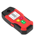 Stud Finder 6-in-1 Wall Scanner Metal Detector Live Wire(Red) showing user interface and buttons for scanning features.