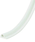 White Frost King EPDM weatherseal tape, P-section, self-stick; 3/8 in wide, 7/32 in thick, 17 ft long