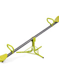 Swivel Teeter Totter Seesaw For Kids Outdoor Play Set With 360 Degree Rotation showing sturdy carbon steel frame and seats.