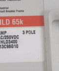 Heavy-Duty Circuit Breaker, Built Like A Tank For 400 Amp Service, 65K AIC Interrupt Rating, 3-pole design for industrial use.