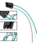 Premium washer lid switch connector wire harness with four pre-crimped insulated wires for easy installation.