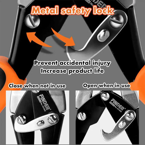 Heavy Duty Aviation Snips Smash Through Thick Metal And Piping Like Nuts In July With Rock Solid CRV Steel Blades And No Sweat All Day Comfort Grip