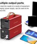 Beast Mode Hella Reliable Portable Power Generator And Charging Station For Outdoor Camping Emergency Backup Battery with multiple output ports.