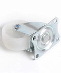 Hella Tough Eight Piece Heavy Duty Casters With Secure Locking Brakes And Smooth White Plate Mount Wheels Optimized For Furniture That Glides Like A Charm Today, clear rubber wheel with steel mounting.