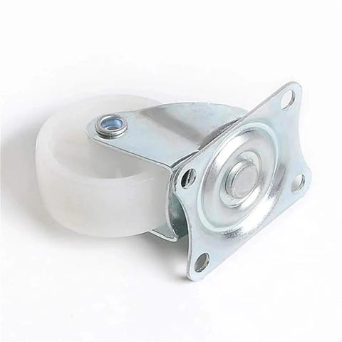 Hella Tough Eight Piece Heavy Duty Casters With Secure Locking Brakes And Smooth White Plate Mount Wheels Optimized For Furniture That Glides Like A Charm Today, clear rubber wheel with steel mounting.