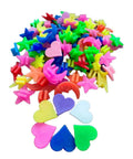 Colorful Five Point Star Bike Spoke Beads Clip On Spokes For Kids And Adults, Easy Snap On Plastic Wheel Decorations, 72 Pcs Mixed Colors