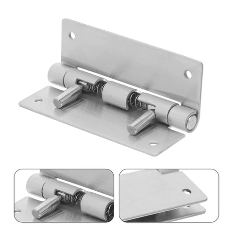 Detachable Stainless Steel Cabinet Door Hinges Set Of Two Dope Concealed Hidden Mount Hinges For Kitchen Cabinets Vanity Units And Furniture Easy Detach Design Durable Rust Resistant Multiuse, stainless steel hinge close-up