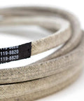 V Belt Replacement For Toro 119-8820 OEM Drive Belt For Lawn Tractors And Mowers, Durable Pro Grade Replacement Belt, Easy Fit, Built To Last For Yard Work, close-up coiled belt