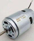 Beefy 775 DC Gear Motor, 18V 120W With Ball Bearing, Large Torque, High Power, metallic casing detailed view