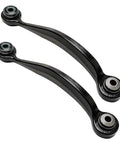 Close-up of two rearward arms from 6 Piece Rear Control Arms Kit For Chevrolet Traverse GMC Acadia Limited Buick Enclave Saturn Outlook Upper Rearward And Forward Lateral Suspension Replacement