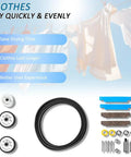 Ready To Roll All In One Dryer Repair Kit With Drum Rollers And Bearings Belt And Pulley For Maytag Neptune Crosley Kenmore
