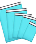 Teal Non Padded Poly Mailers 60 Pack Self Sealing Variety Pack With Five Sizes 6x9 9x12 10x13 12x15.5 14.5x19 Inches