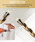 50 Piece Killer Sharp Drywall Cutting Bits Set With Precise 5/32 Inch Spiral Design And Centered Guide Point For Clean Trim Work Smooth Outlet Box Cuts Quick Gypsum Board Router Jobs That Stay Put On Rotary Tools Like Butter, sharp drywall cutting bit in use.