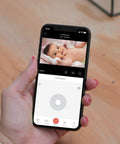 Mobile app showing live feed from 2K Security Camera With 360 Degree Coverage For Home And Pet Monitoring Smart Motion Tracking.