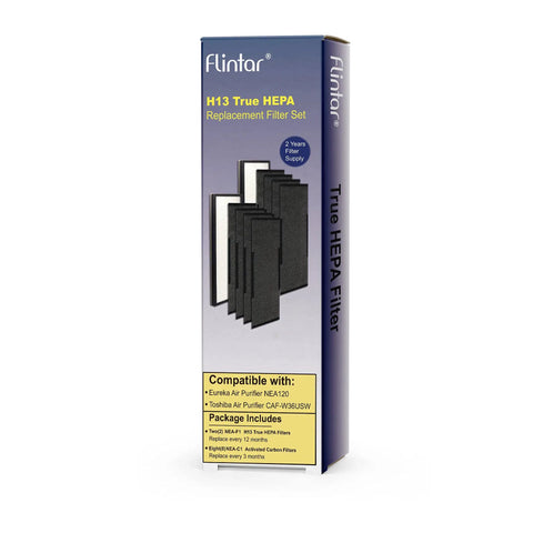 Two-Year Replacement Filter Pack For Eureka NEA120 And Toshiba Smart WiFi Air Purifier CAF-W36USW packaging