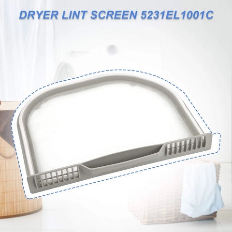Premium Dryer Lint Filter Replacement 5231EL1001C Durable Screen Fits Common Front Load And Top Load Dryers Works With Replacement Numbers 1668214 PS3527575 AP5248138 EAP3527575 Easy Install
