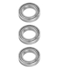 Bearing Kit Ten Pieces Beefy Stainless Steel Mini Ball Bearings For Industrial Machinery 42x25x9mm Durable Rust Resistant Precision Components For DIY Projects And Motors, three bearings