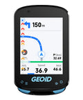 Color Screen Cycling Computer with Wireless GPS Navigation and Reroute Planning displaying map on 2.4 inch color display.
