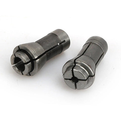 Heavy Duty Alloy Collet Chuck For Die Grinders And Pneumatic Engraving Machines Fits 3mm Bits, two sturdy alloy collet chucks.