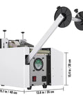 YS-100 Auto Heat Shrink Tube Cutter Machine With 350W Power and Micro Computer Control System for precise die cutting.