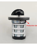 Multi Position Changeover Rotary Cam Switch 0 To 7 Positions Three Poles Three Stages 660V 32A Silver Contacts 12 Terminals