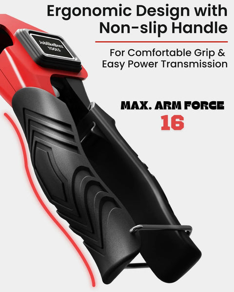 Close-up of ergonomic, non-slip handle of setting tool for Molly Bolts For Drywall And Plaster Walls Range From 0.12 To 1.28 Inches.