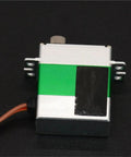 Heavy Duty Micro Digital Servo With Coreless Motor And Tough Metal Casing For MGD Steering Gear Swaps, showing steel housing and wiring.
