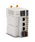 32 Axis PLC Motion Controller For CoDeSys In AK8X0 Series with dual Ethernet ports and RS485 interface, front view