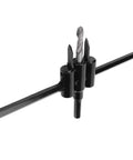 Awesome Adjustable Alloy Steel Hole Cutter Saw Kit With Double Blades And Easy Scale Marks For 30-200mm Precise Cutting On Wood And Plastic Boards Made Straightforward. adjustable hole cutter with steel drill bit and double blades
