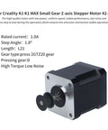 Replacement Z Axis NEMA 17 Stepper Motor 42x48mm For K1 Max 2024 shown with 20 tooth gear and high torque design for precise movement.