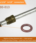 5/16 and 3/8 inch connector with O-ring from 24 Pack FKM Fuel Line O Ring Kit For Quick Connect Fittings Fits Harley Davidson.