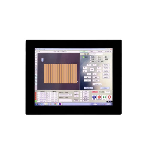 Screen interface of Multi Axis Motion Controller Kit with control panel for CNC machines, showcasing setup and precision feedback.