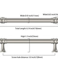 10 Pack 5 Inch Brushed Nickel Cabinet Pulls For Kitchen Cabinets And Cupboards Satin Nickel Drawer Handles 128mm dimensions