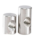 304 Stainless Steel Barrel Nuts For Furniture And Wood Joints M4 M5 M6 Dowel Cross Hole Slotted Fasteners Easy Install Rust Resistant