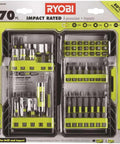Pro-Grade Screwdriver And Drill Bit Kit Set 70-Piece All-Purpose Hardware Bits For Wood Metal And Plastic visible in packaging