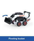 One Sixty Four Scale Bobcat S76 Skid Steer Die Cast Model with Movable Arms and Pivoting Bucket, Durable Construction for Collectors