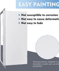 Built Tough 14 By 29 Inch White Polystyrene Drywall Access Panel Paintable Concealed Maintenance Door smooth edges and durable design.