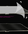 Clear Acrylic Display Case For 80046 Airships Model Set Dustproof Shield with protective film being peeled off surface