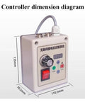 Controller dimension diagram for Beefed Up Brushless Servo Motor For Woodworking Tools 1100W 220V With Knob Speed Control.