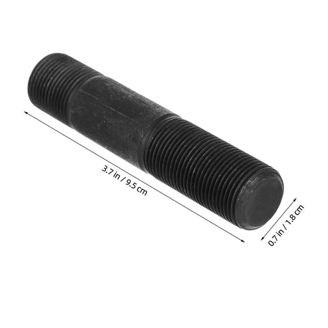 Hydraulic Hole Punch Set With Locking Rod Cap, showing threaded metal rod, dimensions 3.7in by 0.7in for precise metal sheet hole cutting.