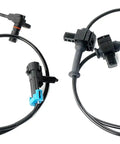 Premium Rear Abs Wheel Speed Sensors Left And Right Plug And Play Set For 2007 To 2013 Chevy Silverado 1500 2500 3500 Gmc Sierra with connectors