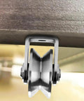Side view of V Groove Wheel Pulley For Material Handling And Moving Jobs 201 Stainless Steel Silent Pulley Block
