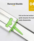 Image showing removal buckle on 10 Pairs Of 20 Inch Ball Bearing Full Extension Drawer Slides With Soft Close, side mount.